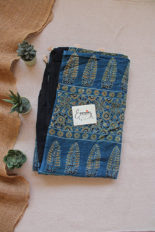 Nishaa Ajrakh Saree - Eternity by Sakshi