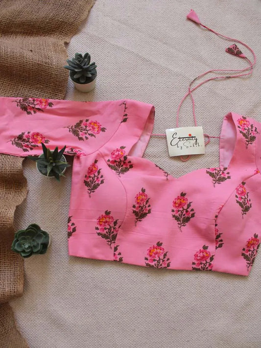 Pink Floral Blouse