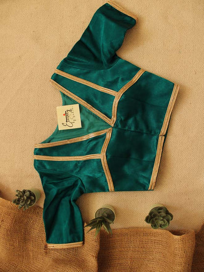 Royal Peacock Green Blouse