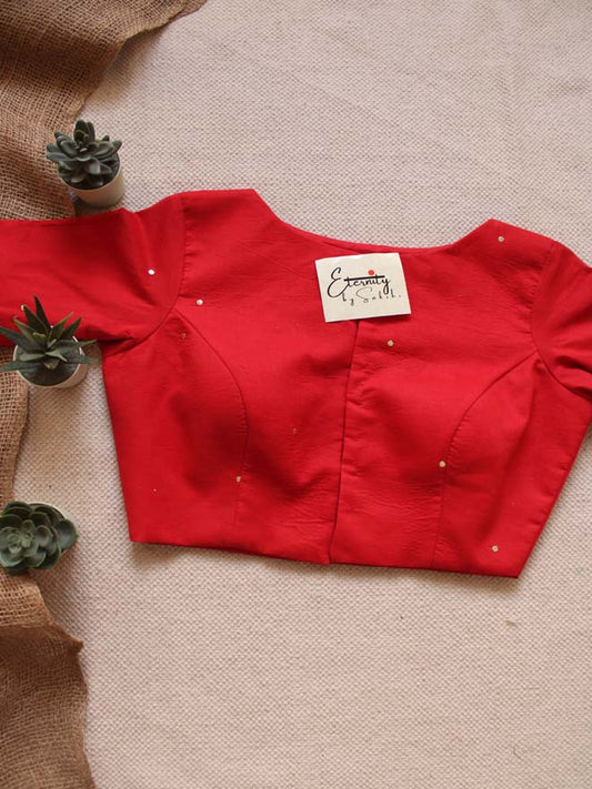 Red Badla Blouse