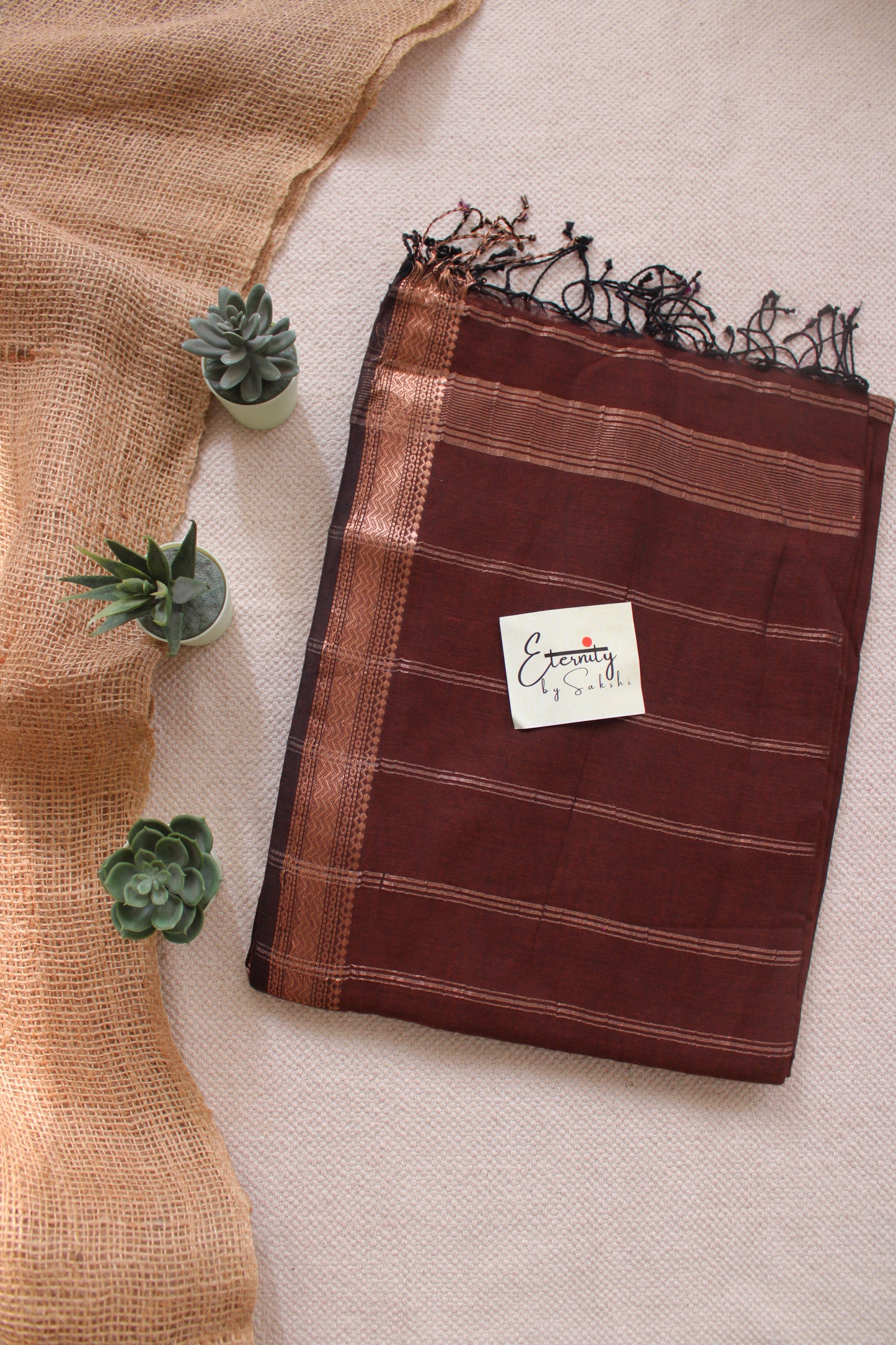 Brown Champa Saree