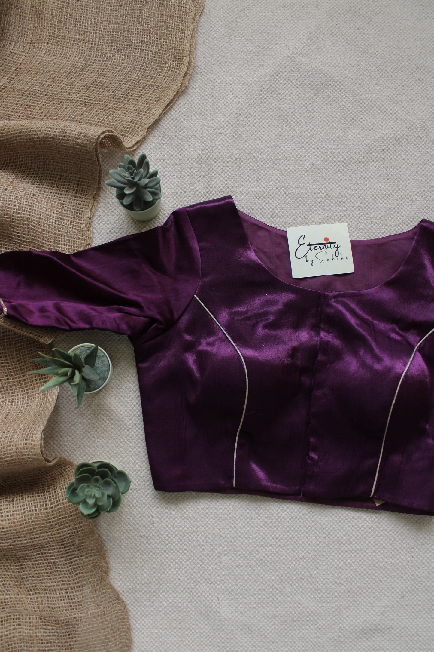 Purple Jardosi Blouse