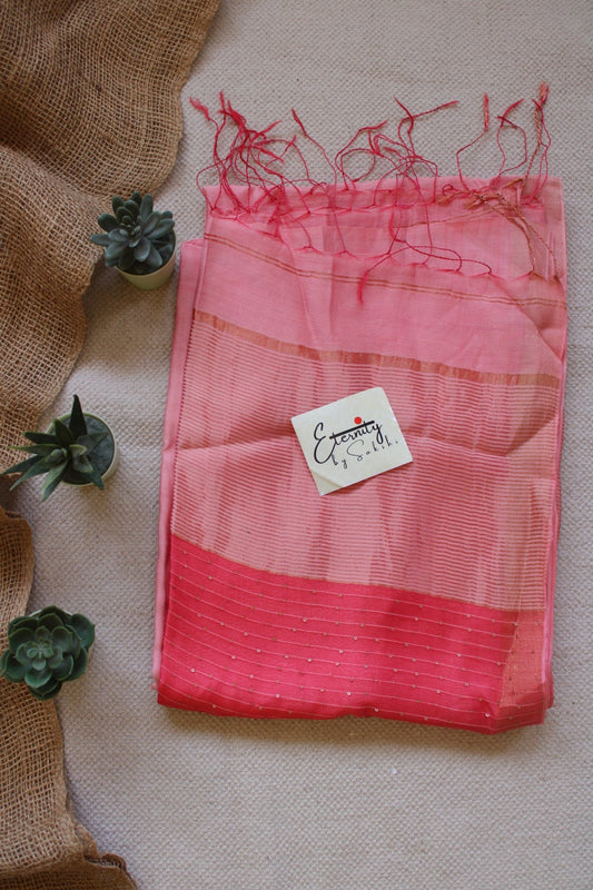 Peach Raga Resham Saree - Eternity by Sakshi