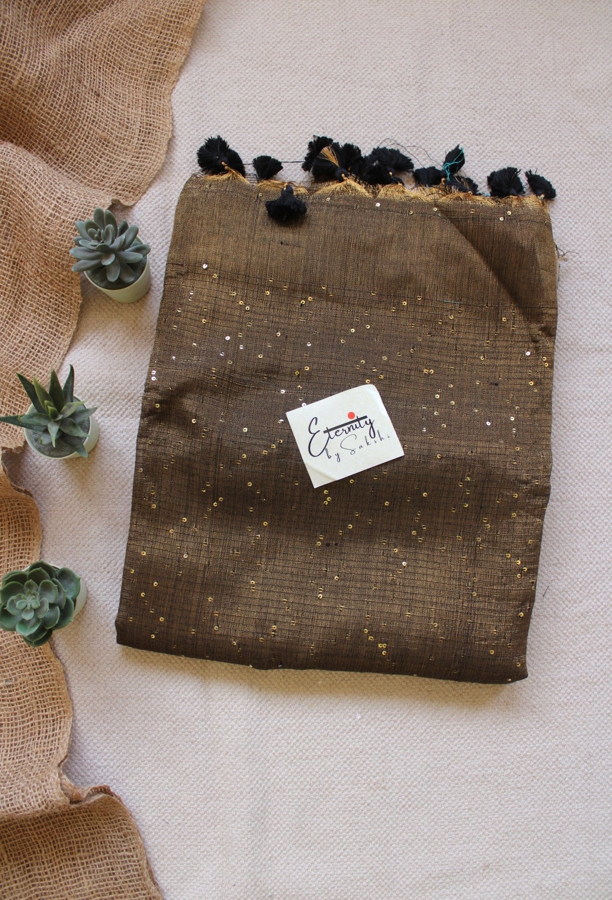 Dusky Rekha Saree - Eternity by Sakshi