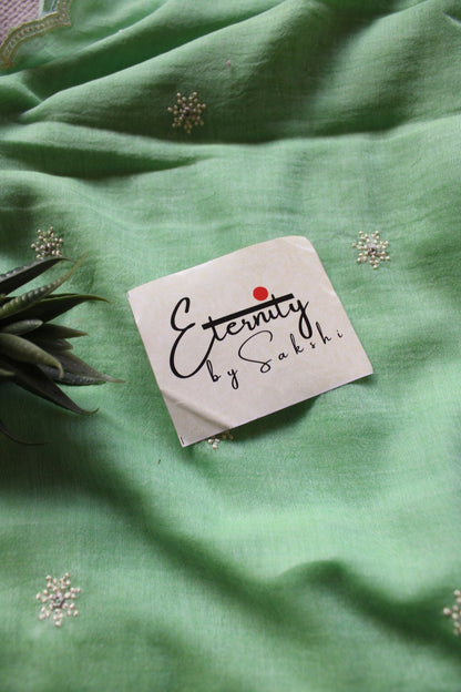 Grace - Machine work Saree - Eternity by Sakshi