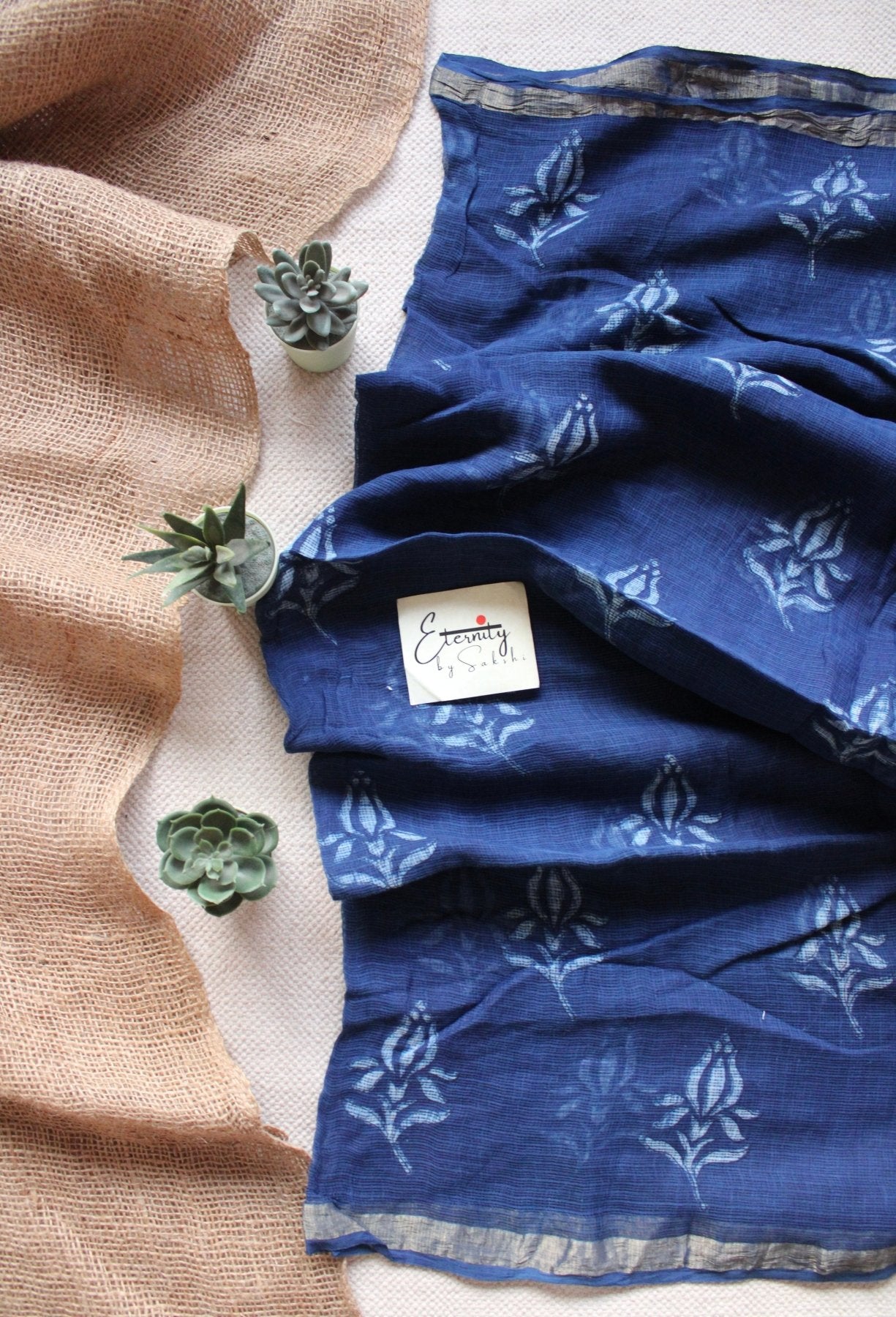 Blue Heritage Saree - Eternity by Sakshi