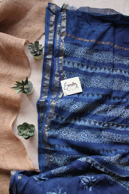 Blue Heritage Saree - Eternity by Sakshi