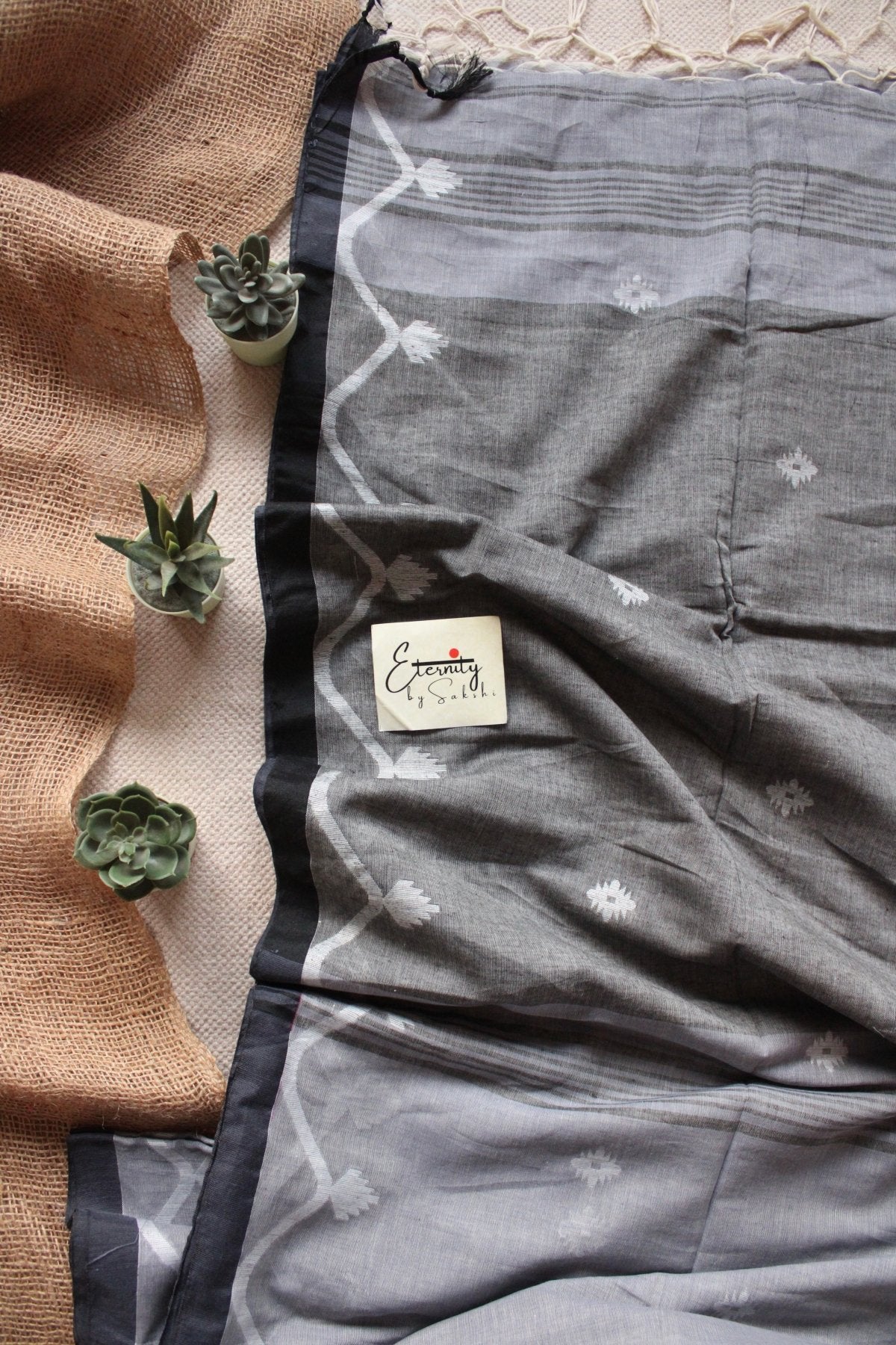 GREY AURA SAREE - Eternity by Sakshi