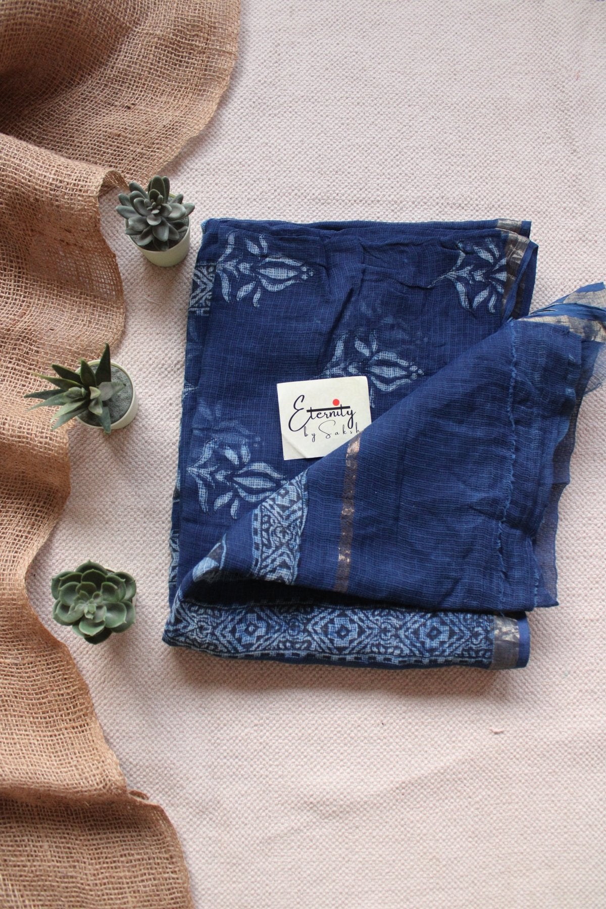 Blue Heritage Saree - Eternity by Sakshi