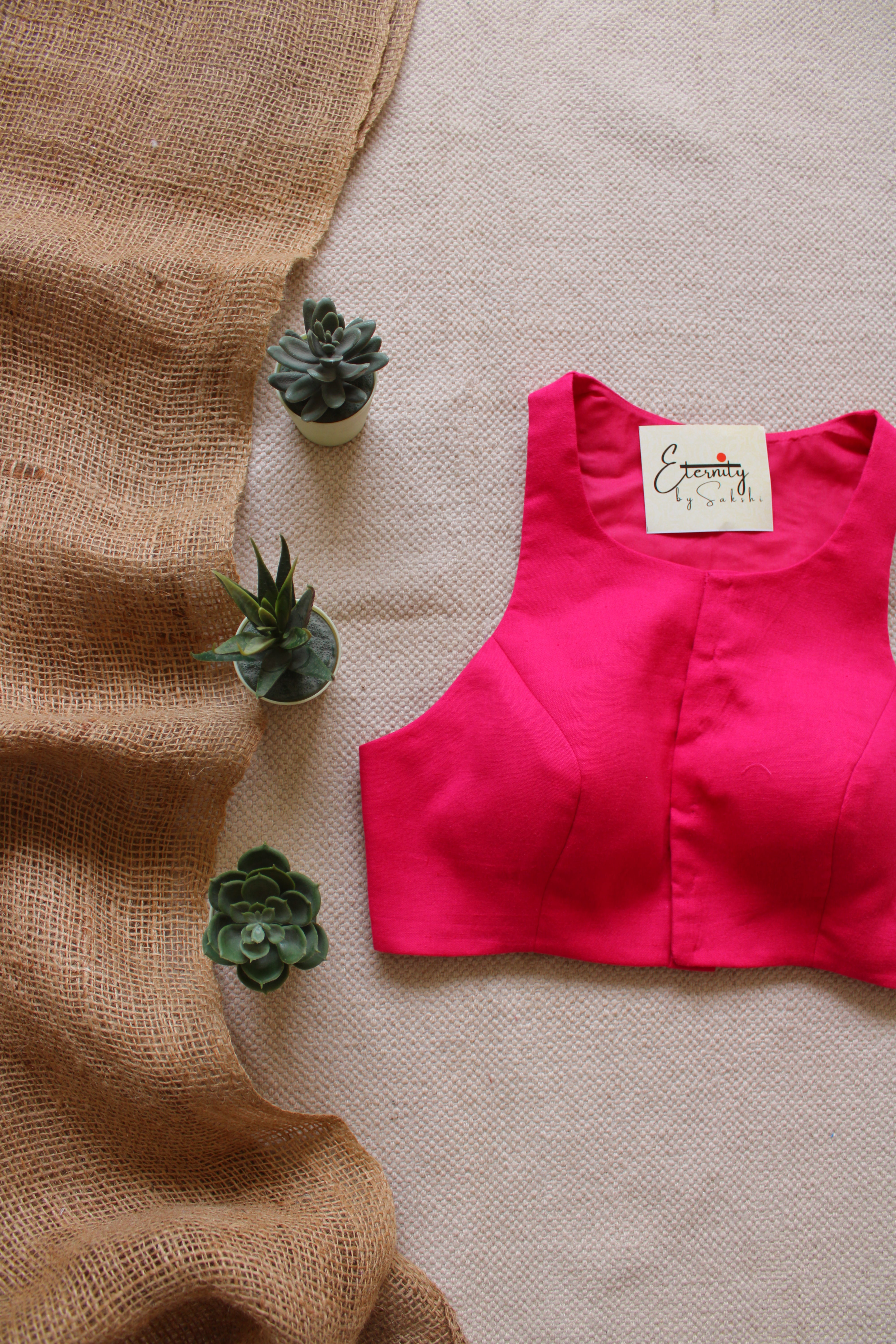 Gulmohar Pink Blouse