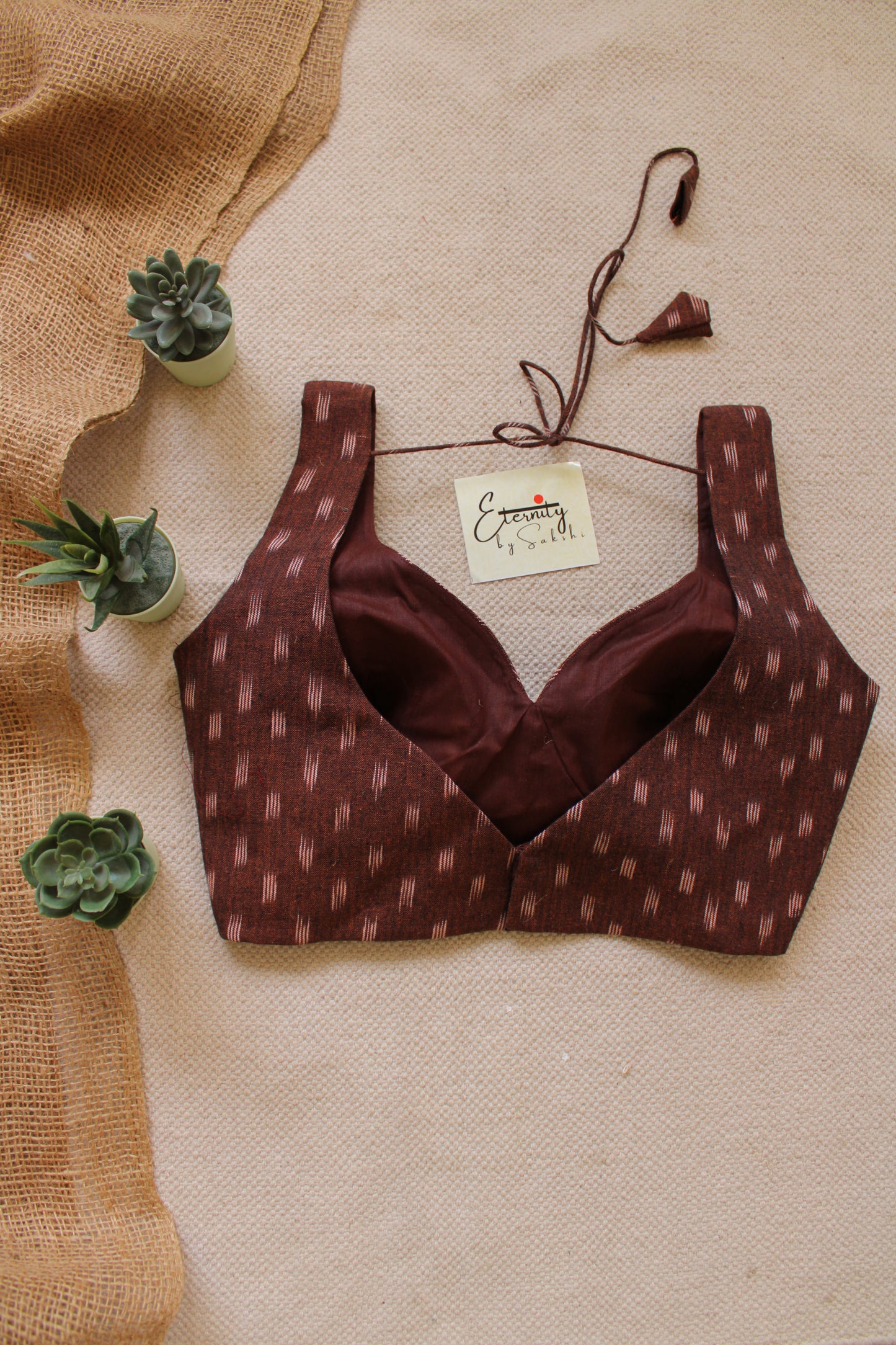 Brown Madhubala Blouse