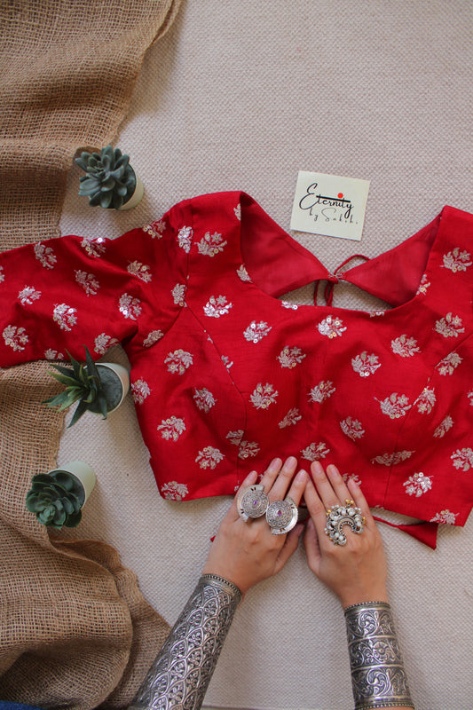 Red Work Blouse