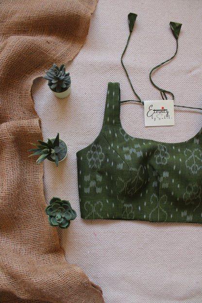 Green Ikat Noorie Blouse