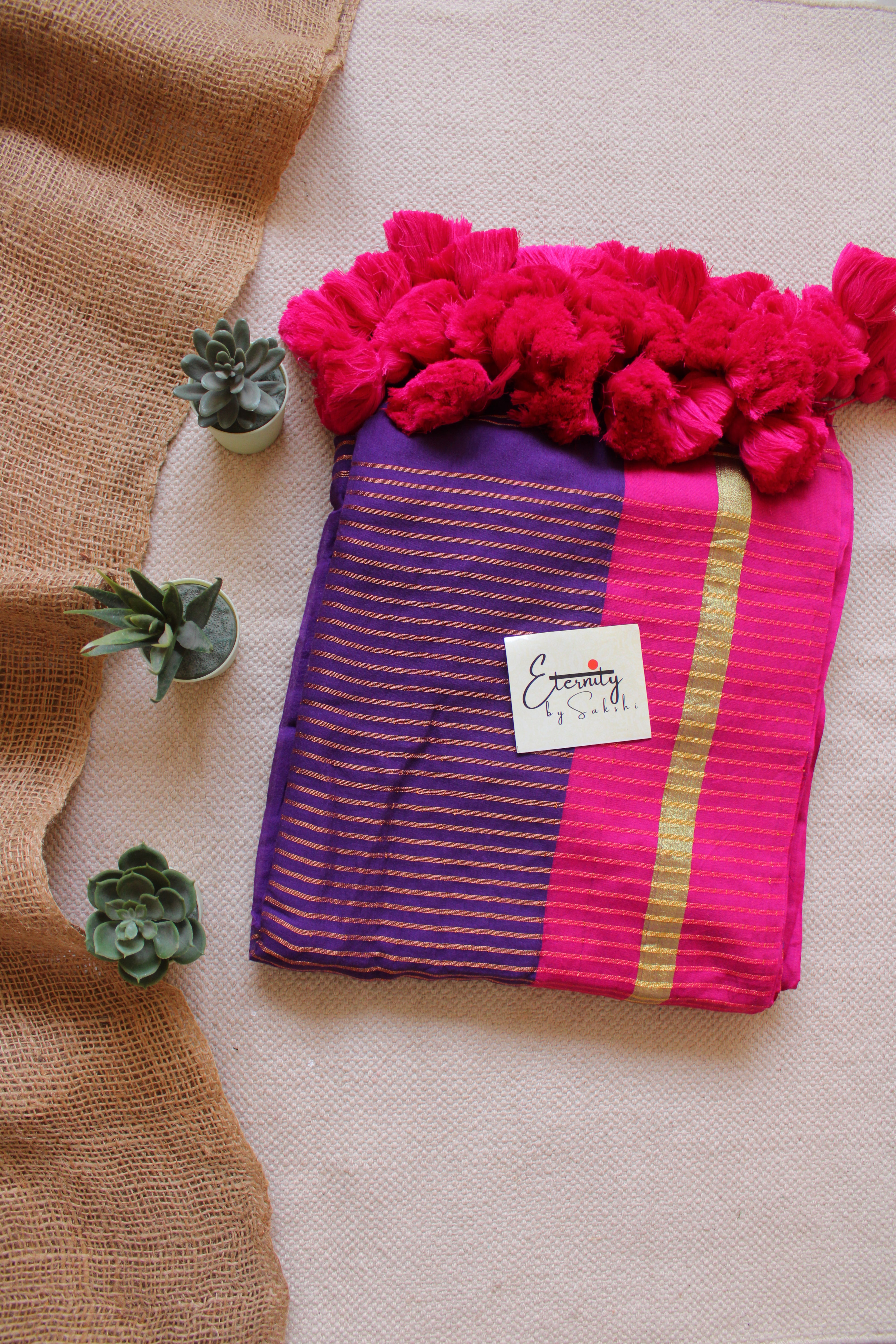 Purple Rang Saree