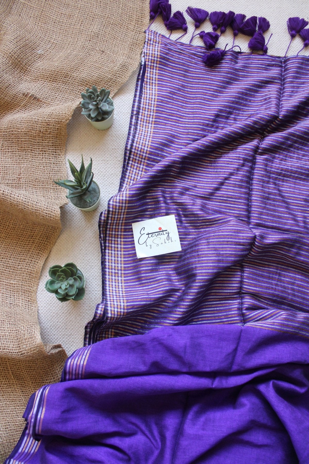 Kanak Purple Saree - Eternity by Sakshi