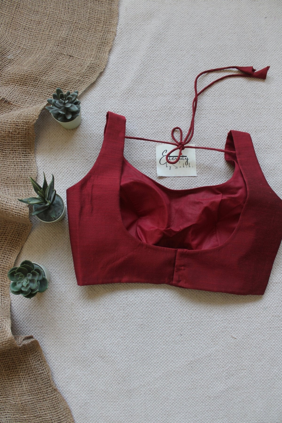 Maroon Noorie Blouse - Eternity by Sakshi