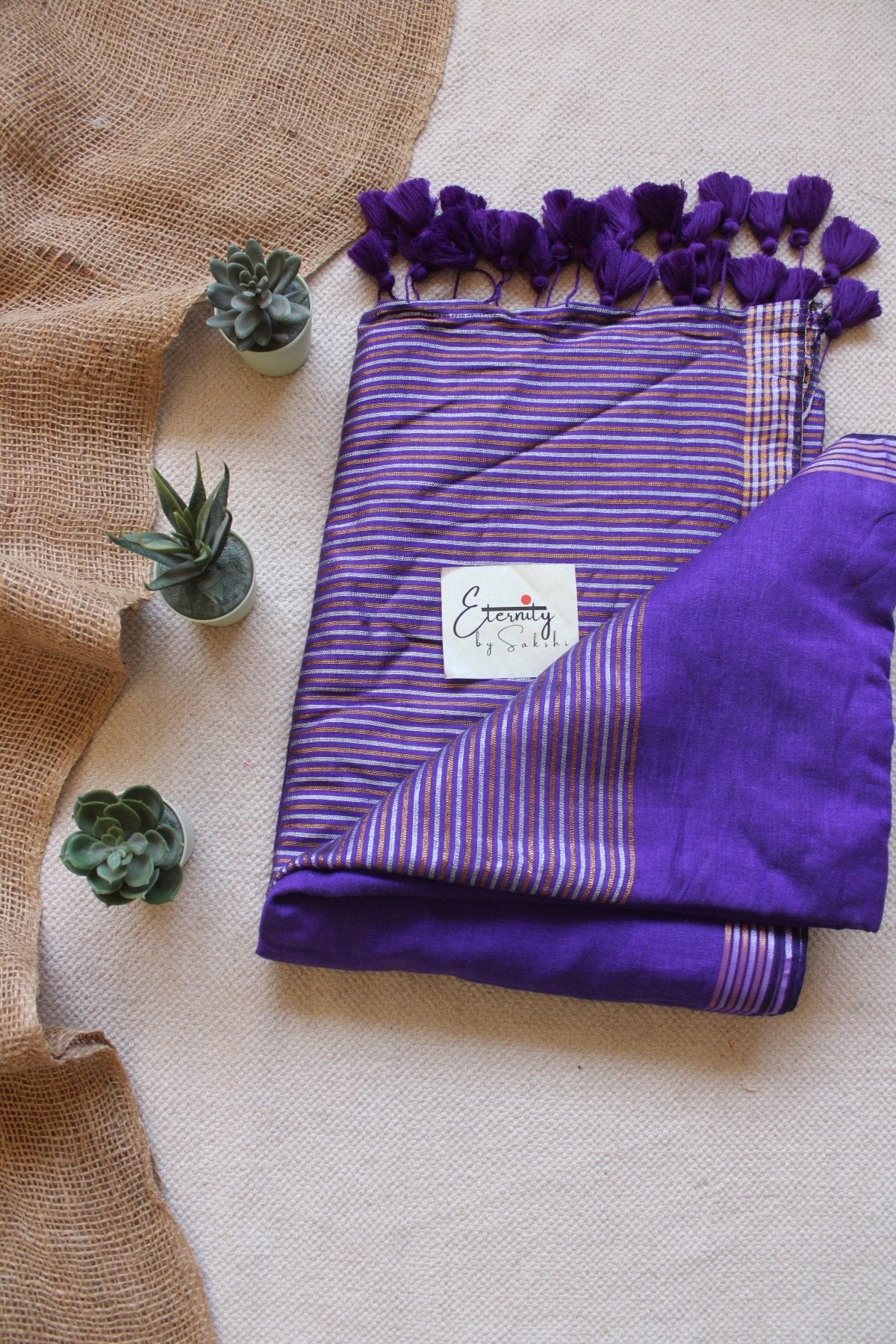 Kanak Purple Saree - Eternity by Sakshi
