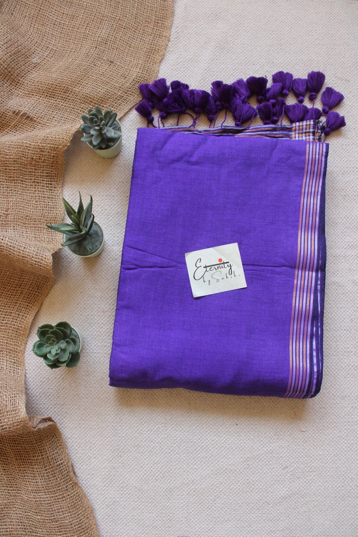 Kanak Purple Saree - Eternity by Sakshi