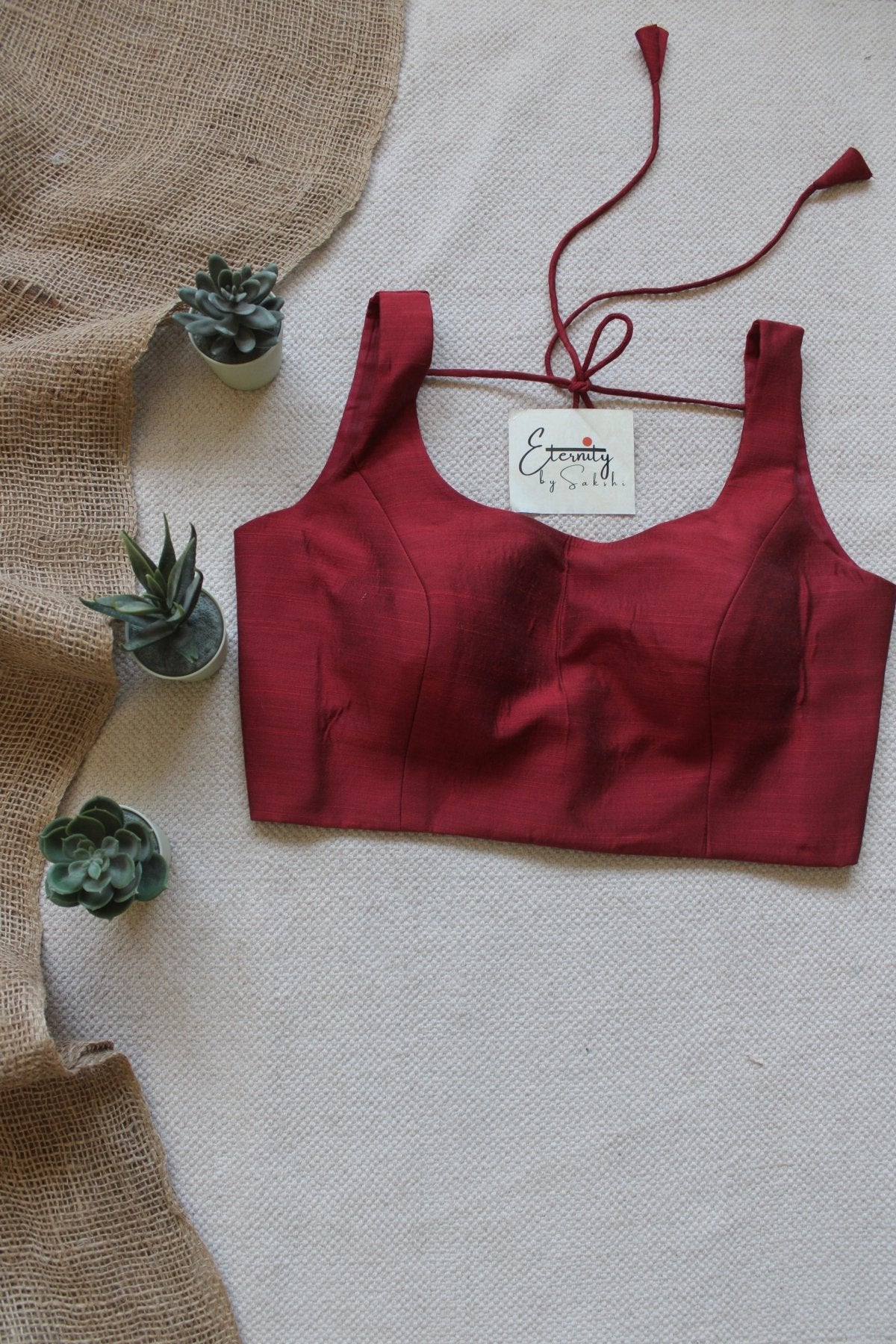 Maroon Noorie Blouse - Eternity by Sakshi