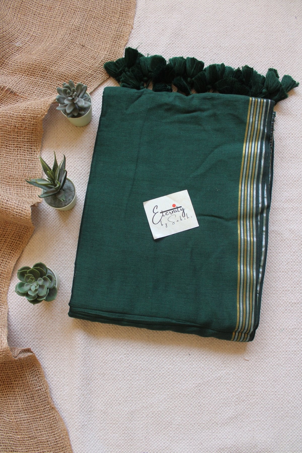 Kanak Green Saree - Eternity by Sakshi