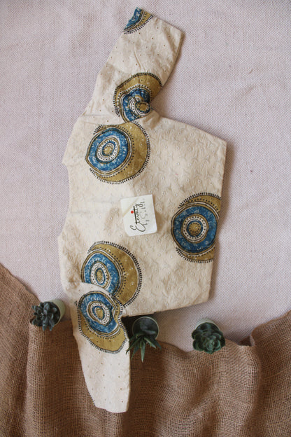 Ajrakh Hakoba –Off White Blouse