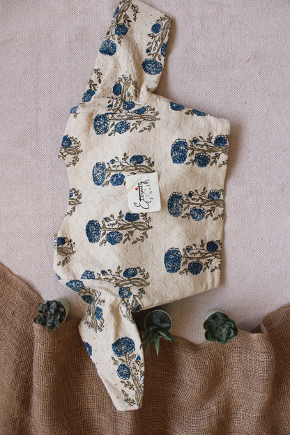 Ajrakh Hakoba –White Petal Blouse