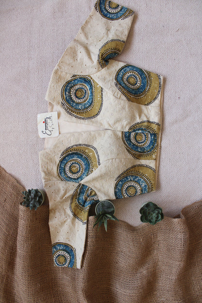 Ajrakh Hakoba –Off White Blouse