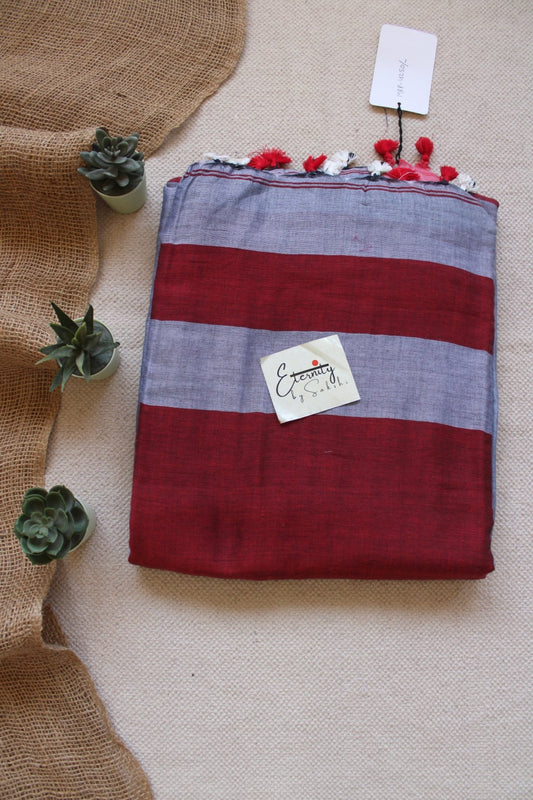 Maroon Madhumita Saree - Eternity by Sakshi