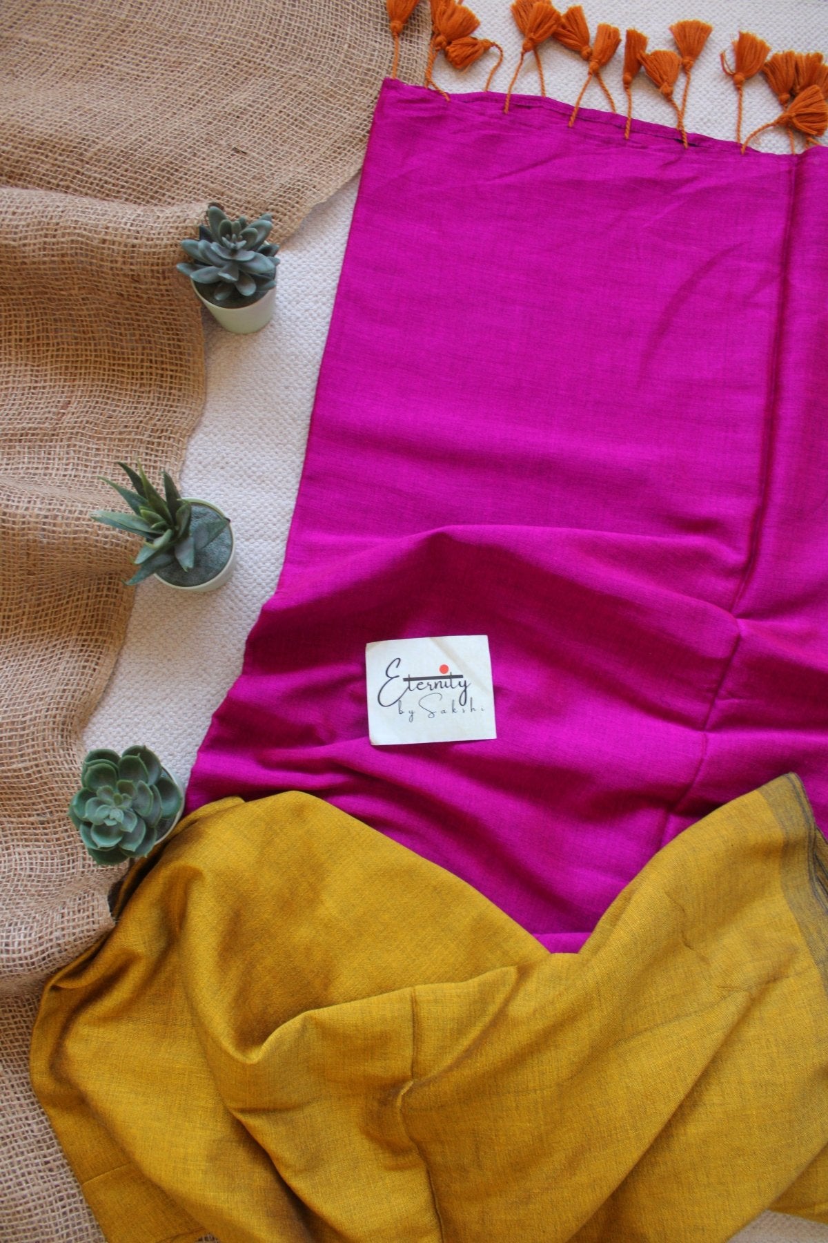 Mustard Office Saree - Eternity by Sakshi