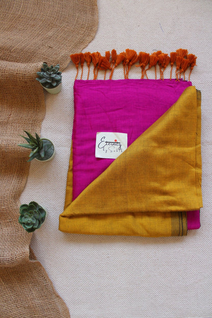 Mustard Office Saree - Eternity by Sakshi