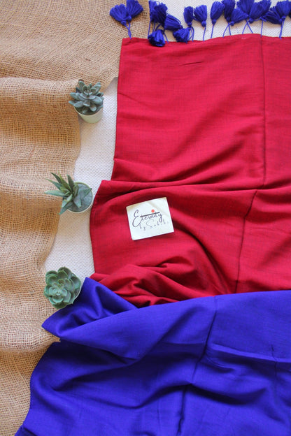 Crimson Neel Office saree - Eternity by Sakshi