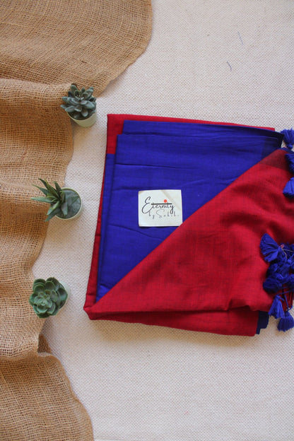 Crimson Neel Office saree - Eternity by Sakshi