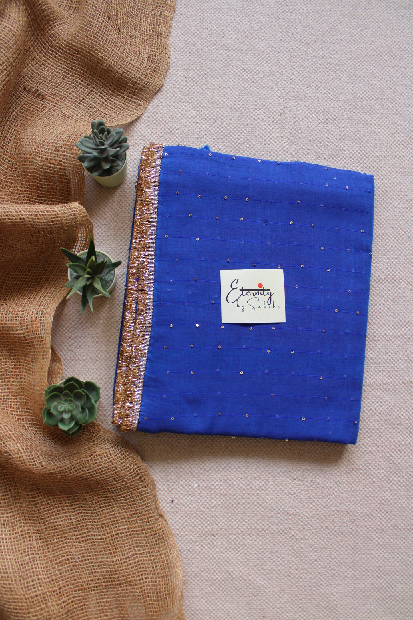 Blue Gulbahar Saree