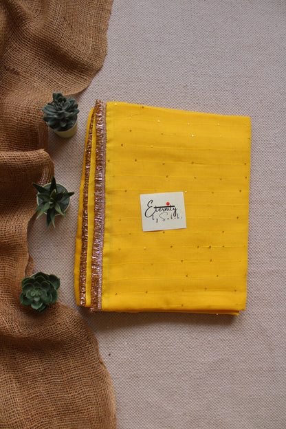 Yellow Gulnaar Saree
