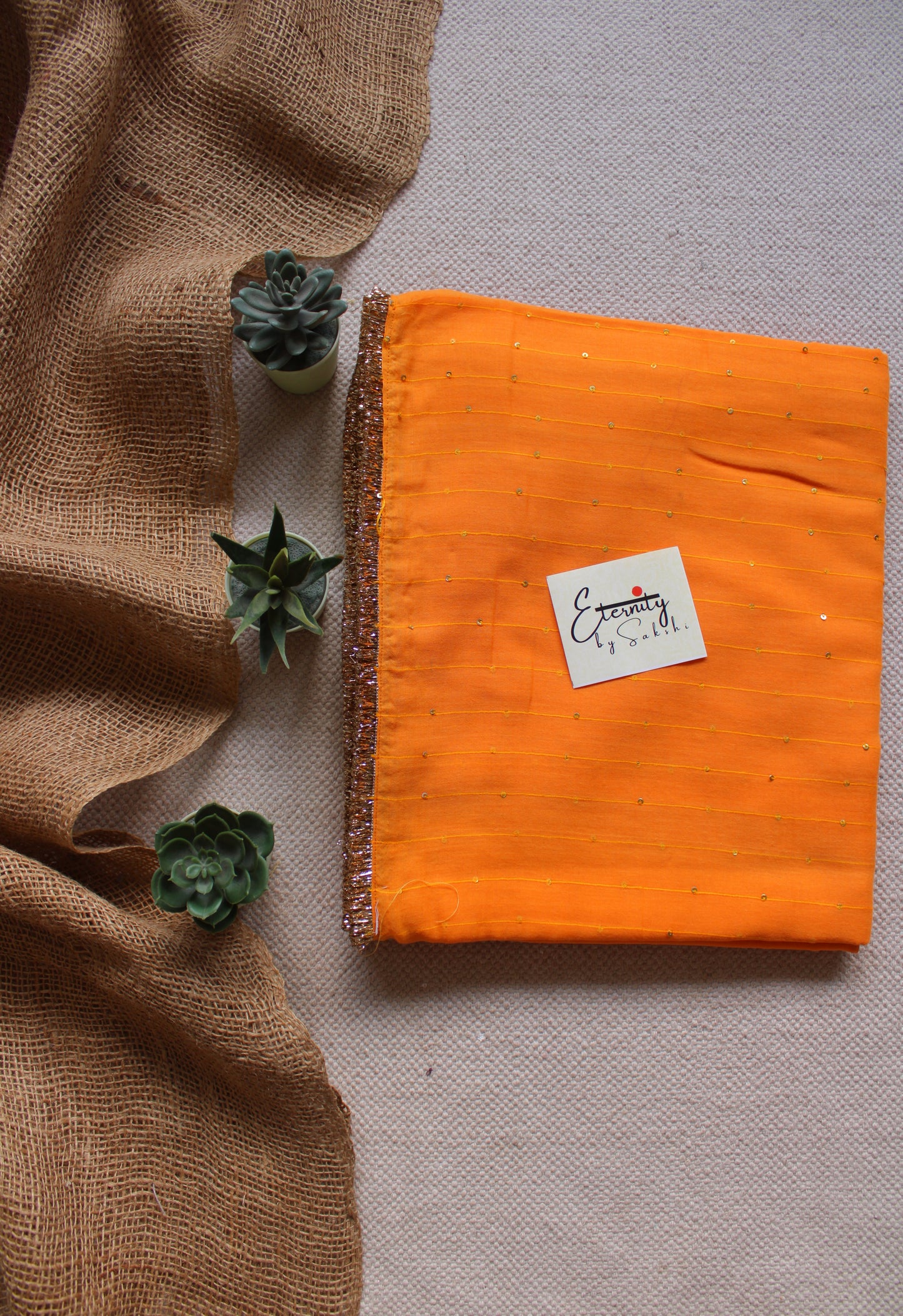 Orange Gulbahar Saree