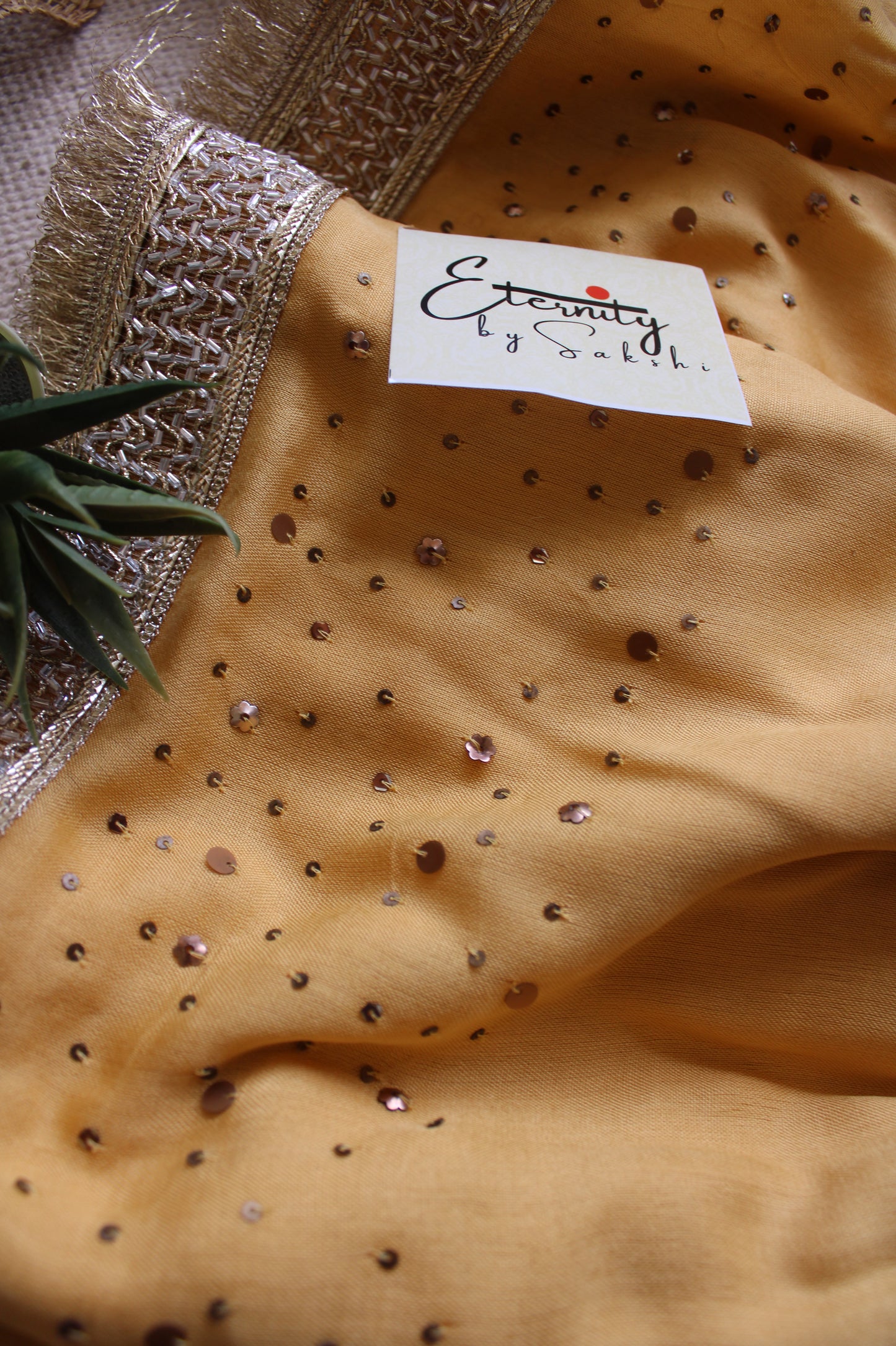 Celestial Gold Handwork Saree