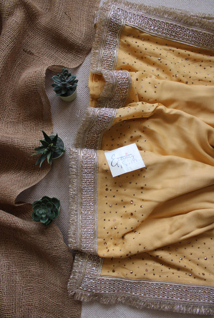 Celestial Gold Handwork Saree
