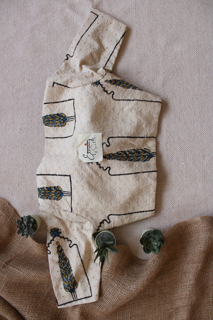 Ajrakh Hakoba –White Petal Blouse - Eternity by Sakshi