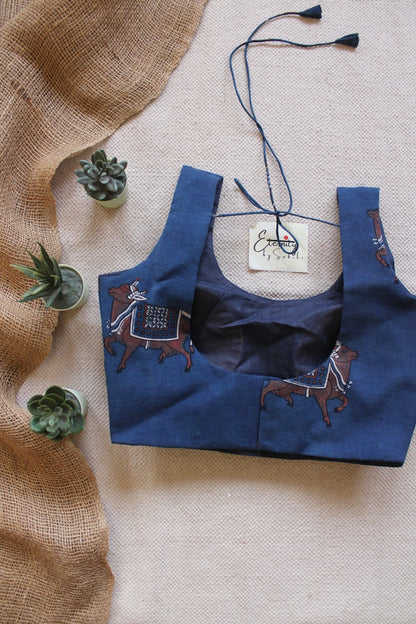 Blue - Folk limited Edition Noorie Blouse - Eternity by Sakshi