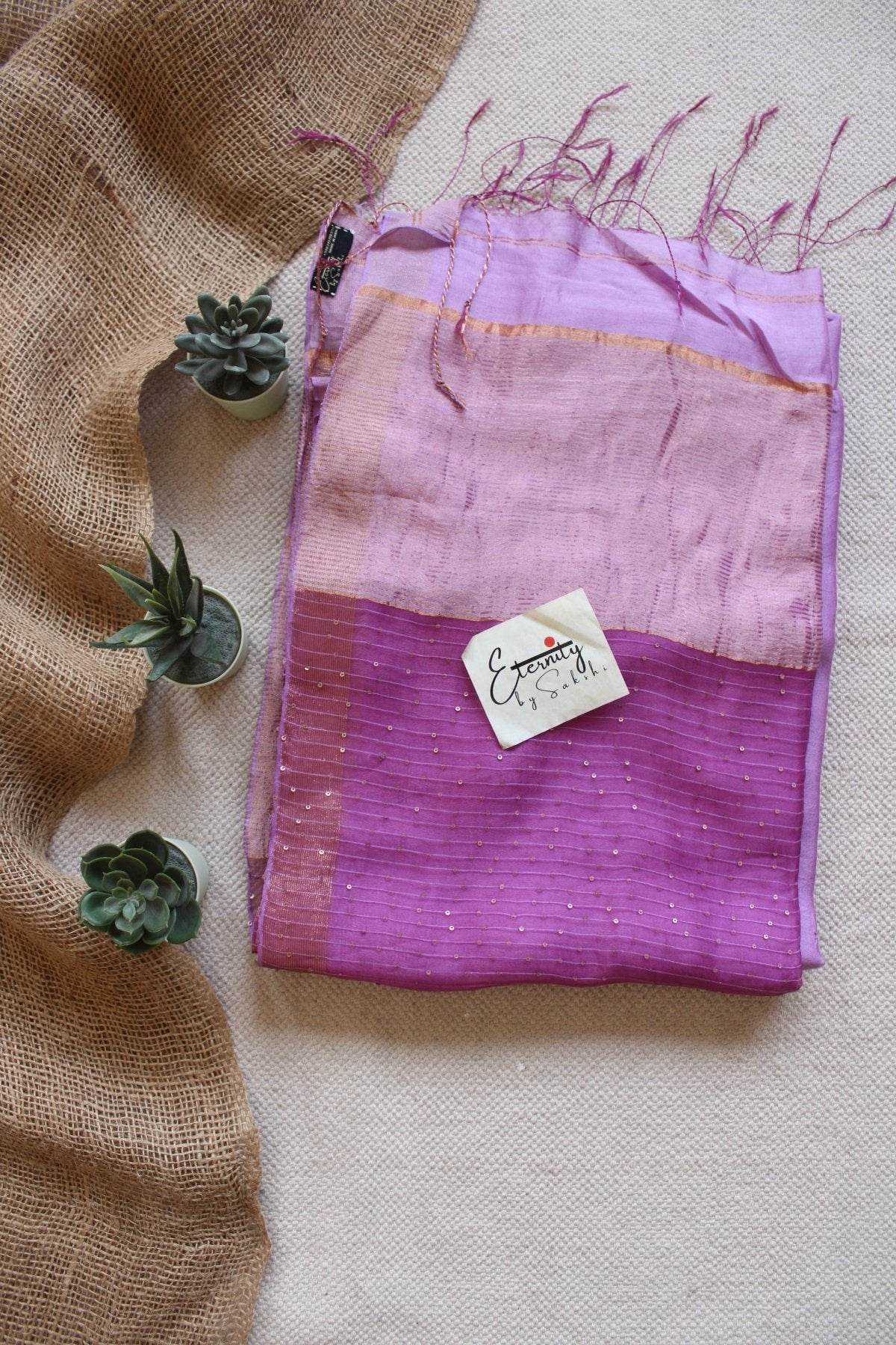 Purple Raga Resham Saree - Eternity by Sakshi
