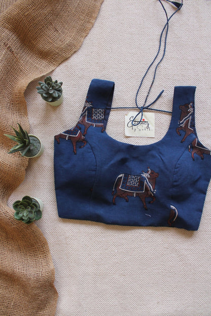 Blue - Folk limited Edition Noorie Blouse - Eternity by Sakshi