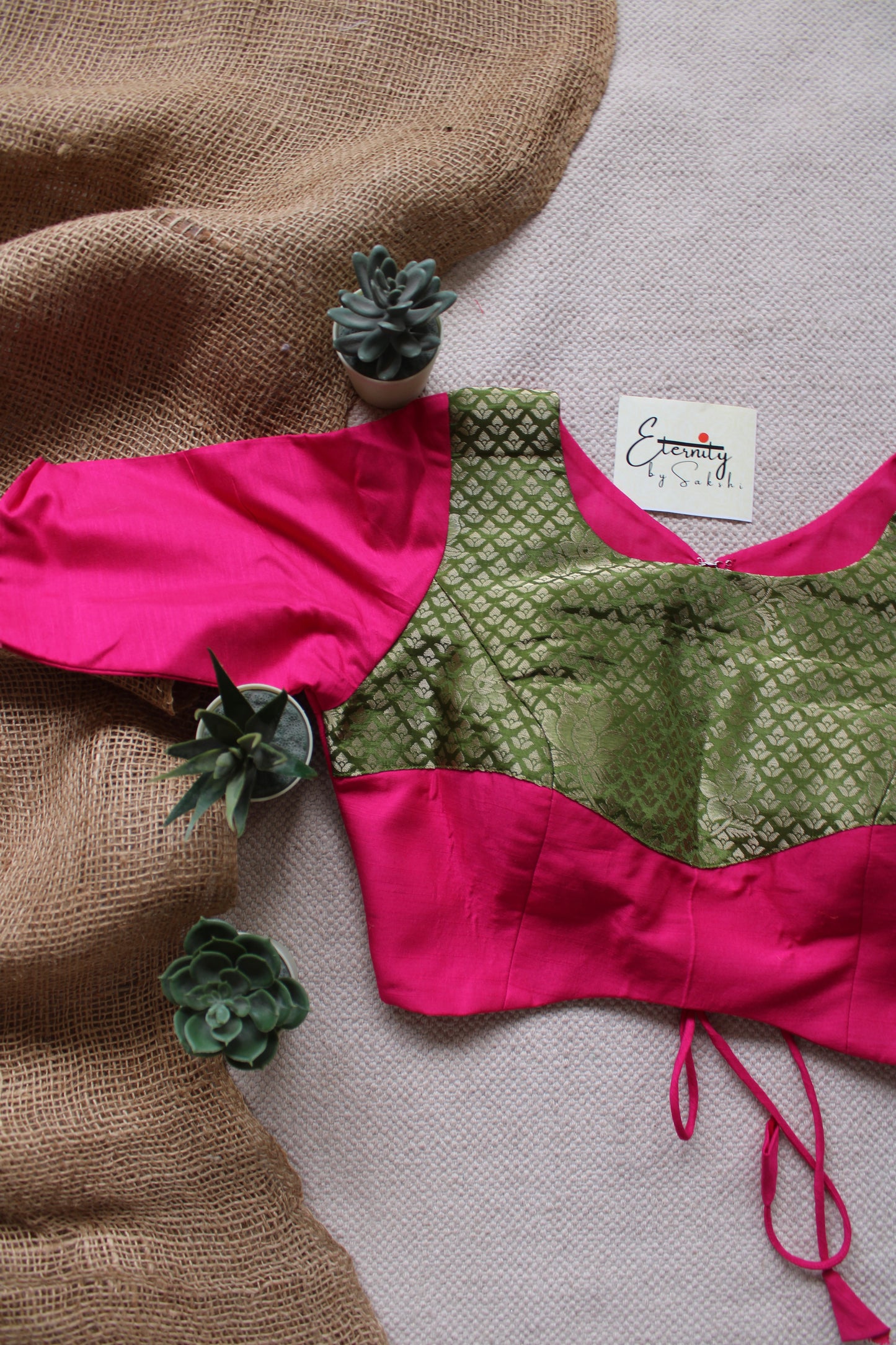 Olive Pink Jodha Blouse