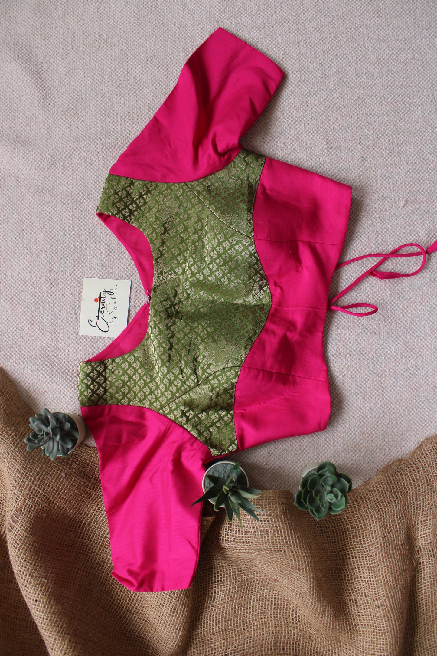 Olive Pink Jodha Blouse