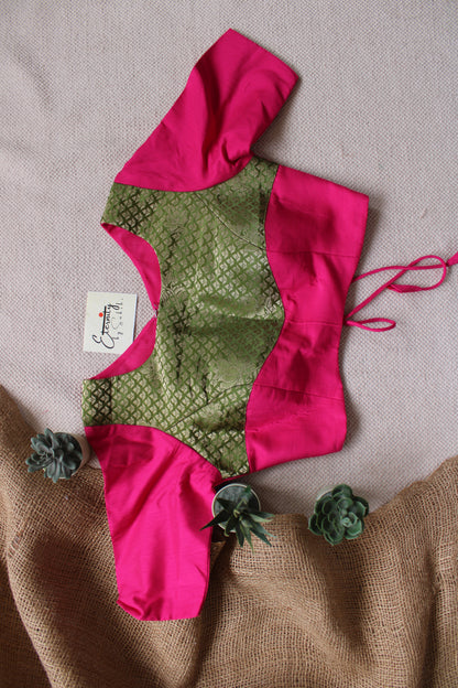 Olive Pink Jodha Blouse