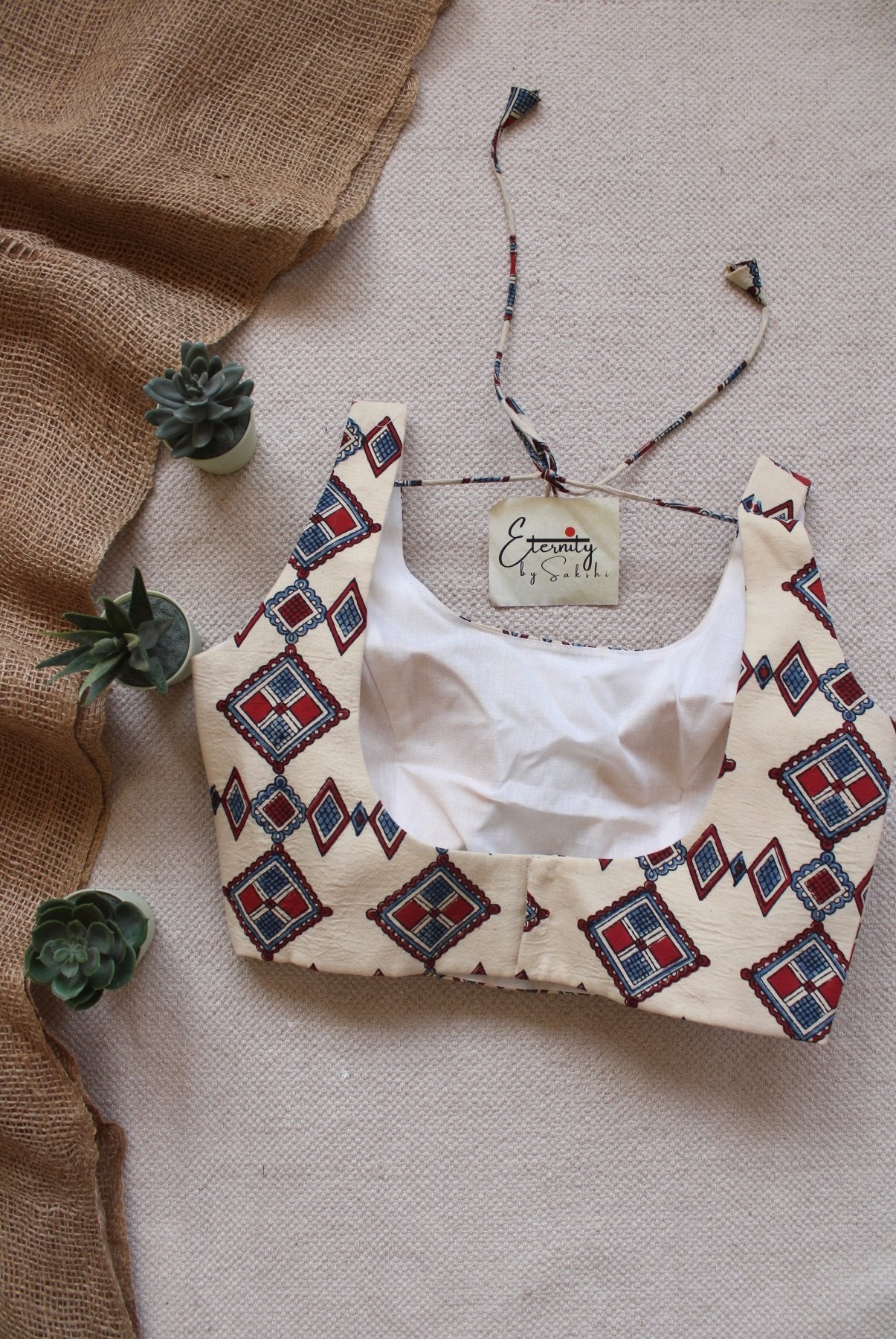 Off - White - Indigo Limited Edition Noorie Blouse - Eternity by Sakshi