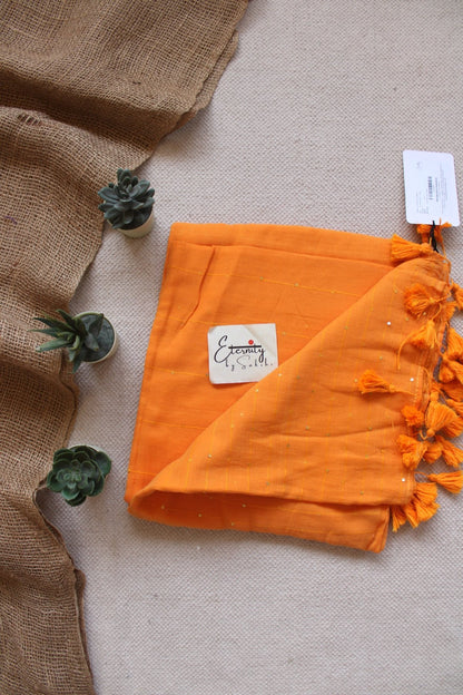 Orange Tara Saree - Eternity by Sakshi