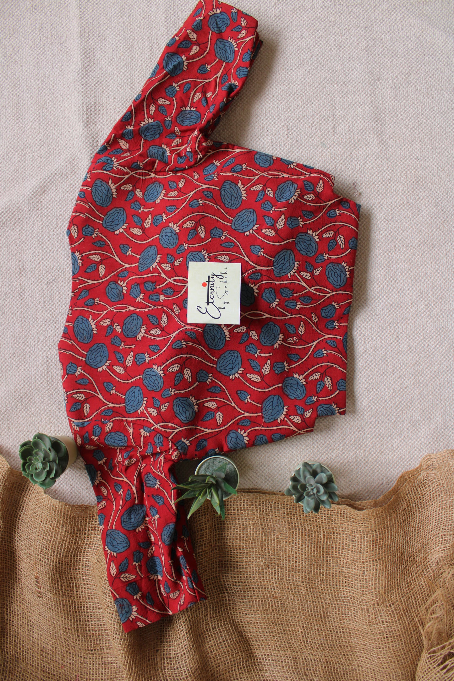 Maroonish Rosevine Blouse