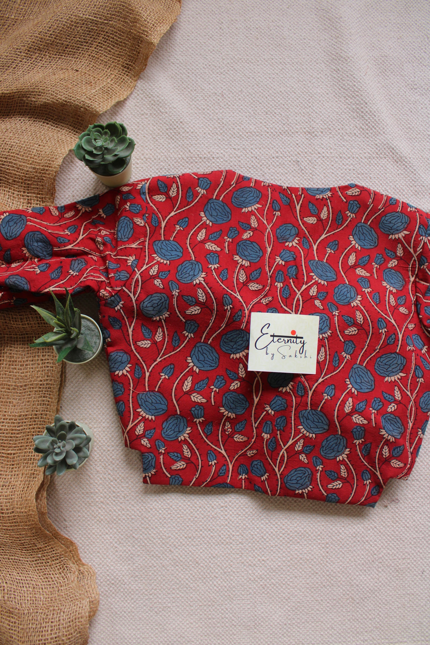 Maroonish Rosevine Blouse