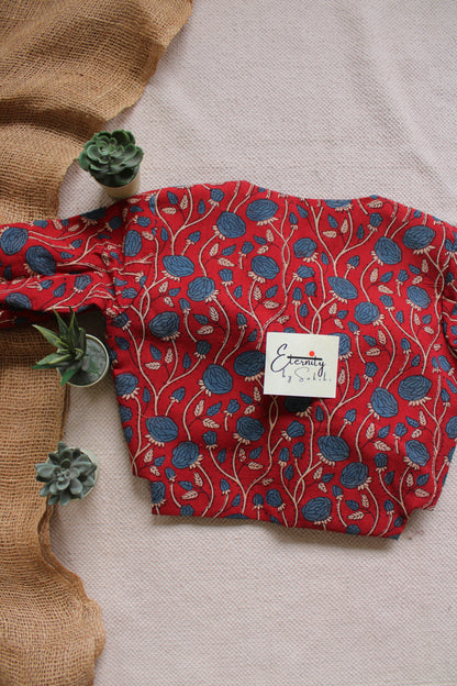 Maroonish Rosevine Blouse