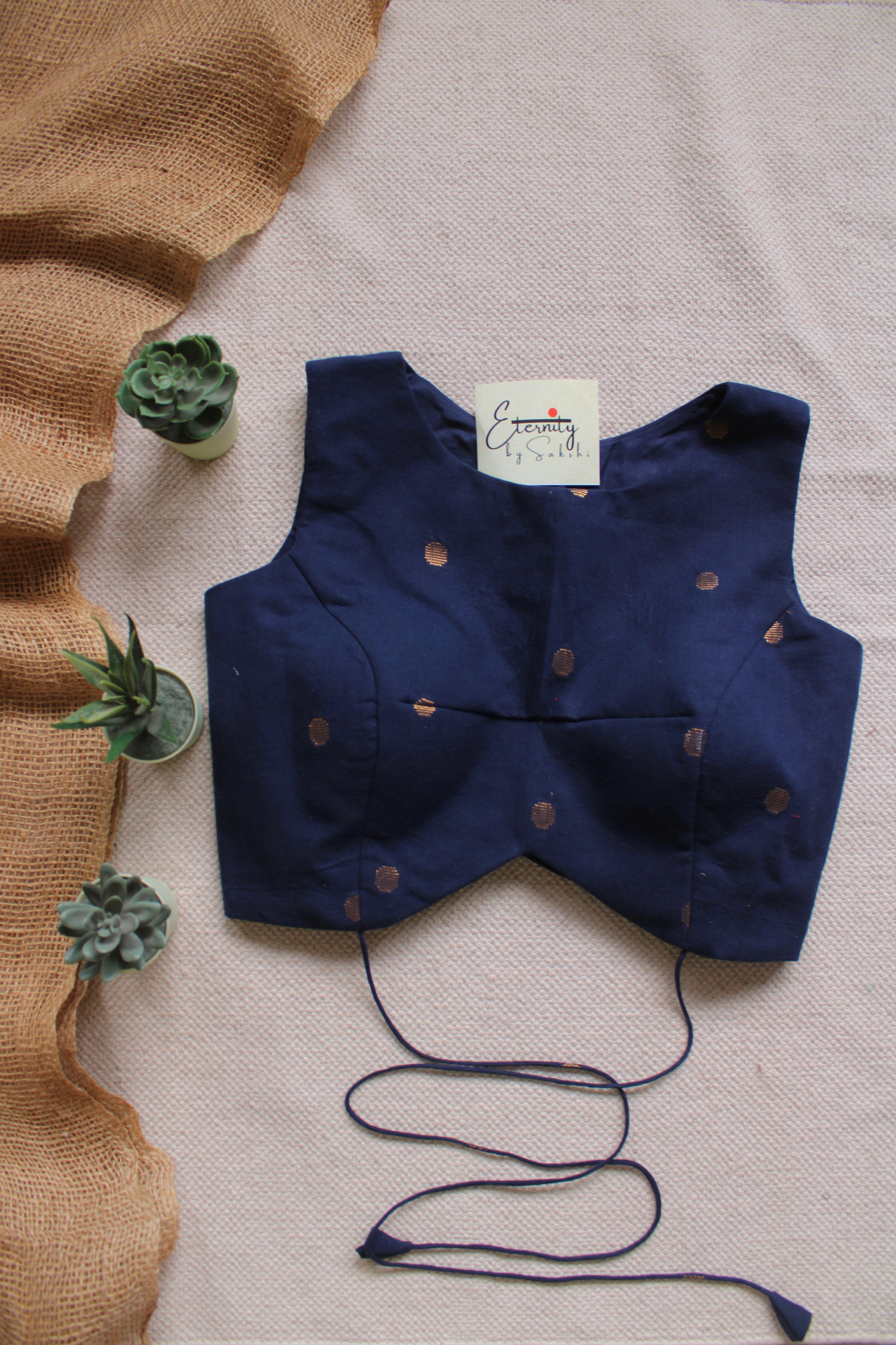 Navy Blue Navya Blouse